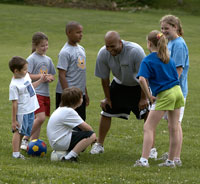 Coach and kids