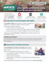 Staying Active Fact Sheet (Spanish) thumbnail